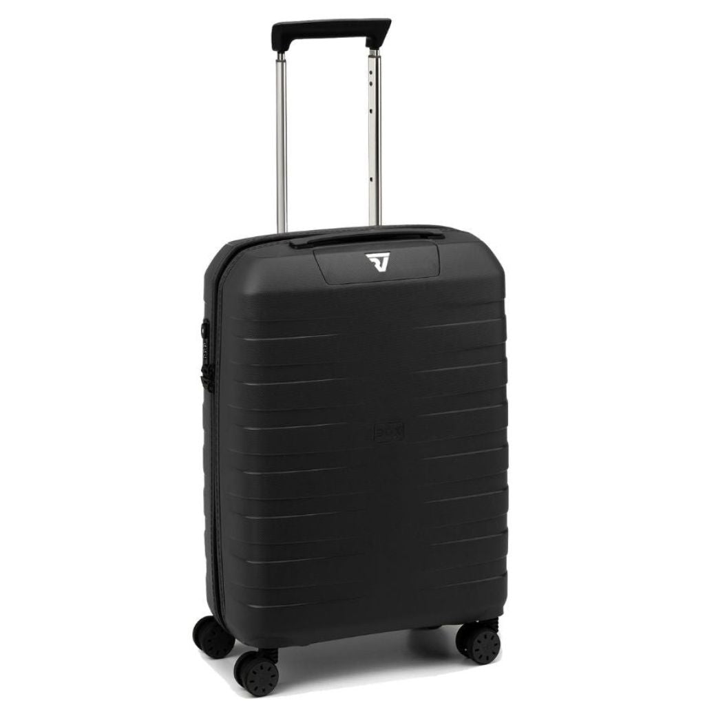 Roncato Box Sport 2.0 Carry On 55cm Lightweight 2.2Kg Suitcase - Black Roncato