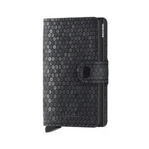 Secrid Miniwallet - Hexagon Leather Black - Love Luggage