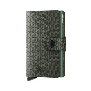 Secrid Miniwallet - Hexagon Leather Green - Love Luggage
