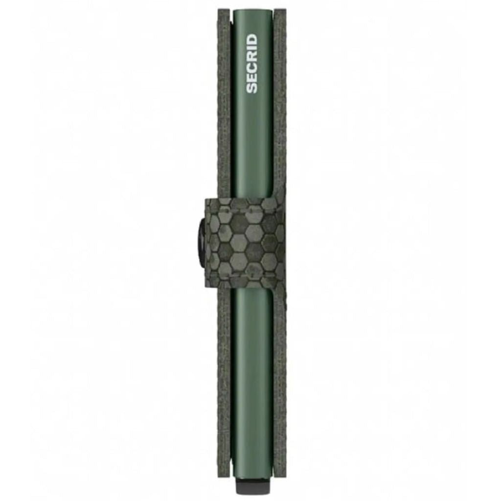 Secrid Miniwallet - Hexagon Leather Green - Love Luggage