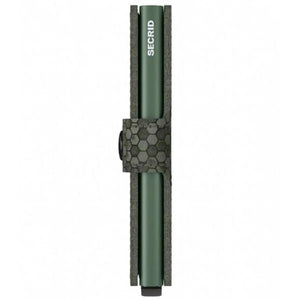 Secrid Miniwallet - Hexagon Leather Green - Love Luggage