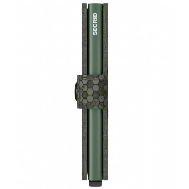 Secrid Miniwallet - Hexagon Leather Green - Love Luggage