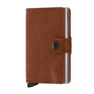 Secrid Miniwallet - Vintage Cognac - Silver - Love Luggage