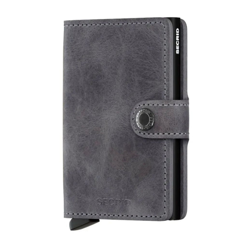 Secrid Miniwallet - Vintage Grey - Black - Love Luggage