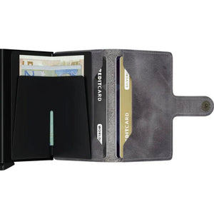 Secrid Miniwallet - Vintage Grey - Black - Love Luggage
