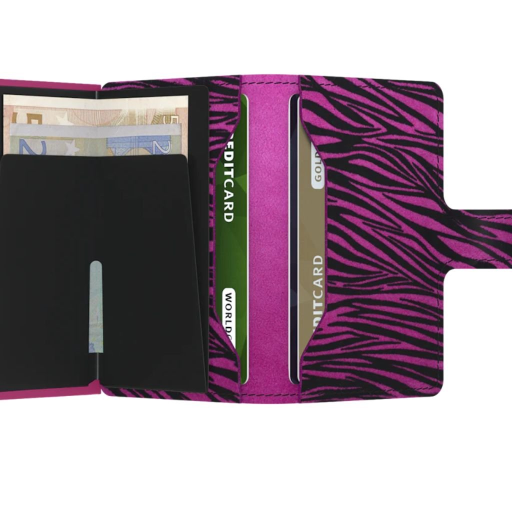 Secrid Miniwallet - Zebra Fuchsia - Love Luggage