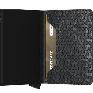 Secrid Slimwallet Hexagon Black - Love Luggage