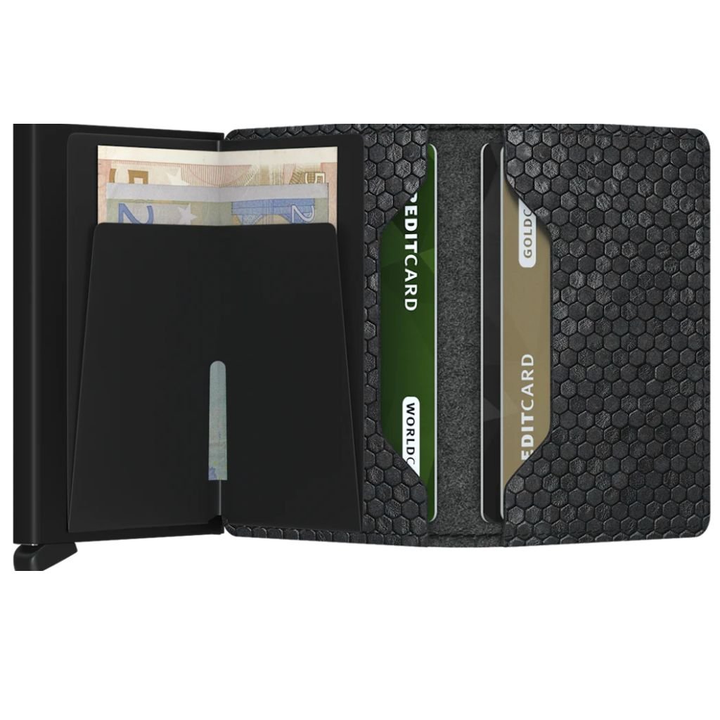 Secrid Slimwallet Hexagon Black - Love Luggage