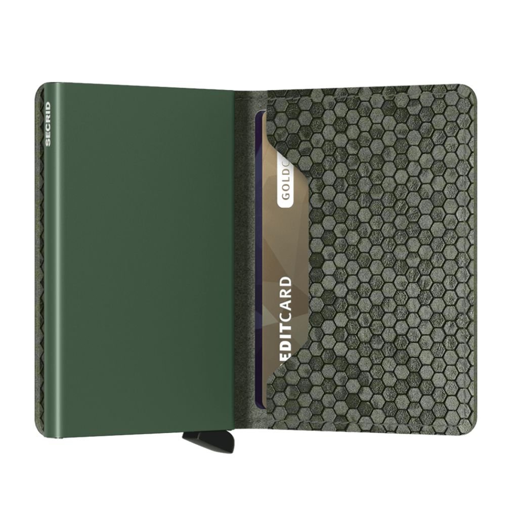 Secrid Slimwallet Hexagon Green - Love Luggage