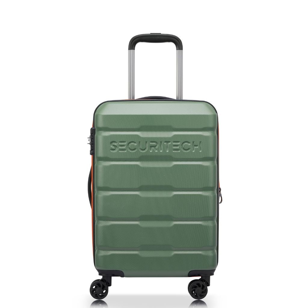 Securitech By Delsey Citadel 54cm Cabin Exp Hardsided Luggage - Green - Love Luggage