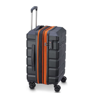 Securitech By Delsey Citadel 55cm Carry On Exp Hardsided Luggage - Black - Love Luggage
