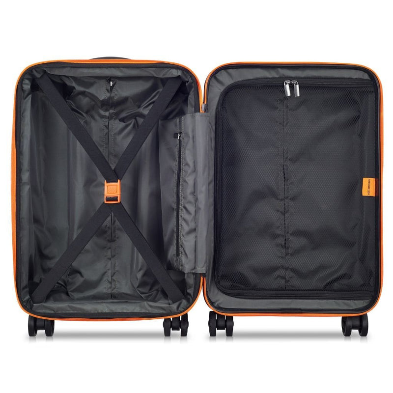 Securitech By Delsey Citadel 55cm Carry On Exp Hardsided Luggage - Black - Love Luggage