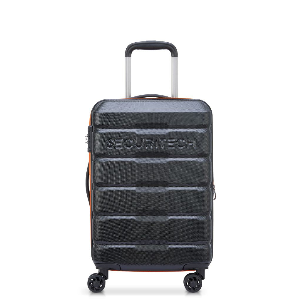 Securitech By Delsey Citadel 55cm Carry On Exp Hardsided Luggage - Black - Love Luggage