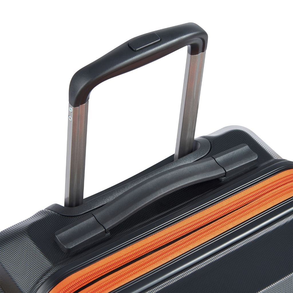 Securitech By Delsey Citadel 65cm Medium Exp Hardsided Luggage - Black - Love Luggage