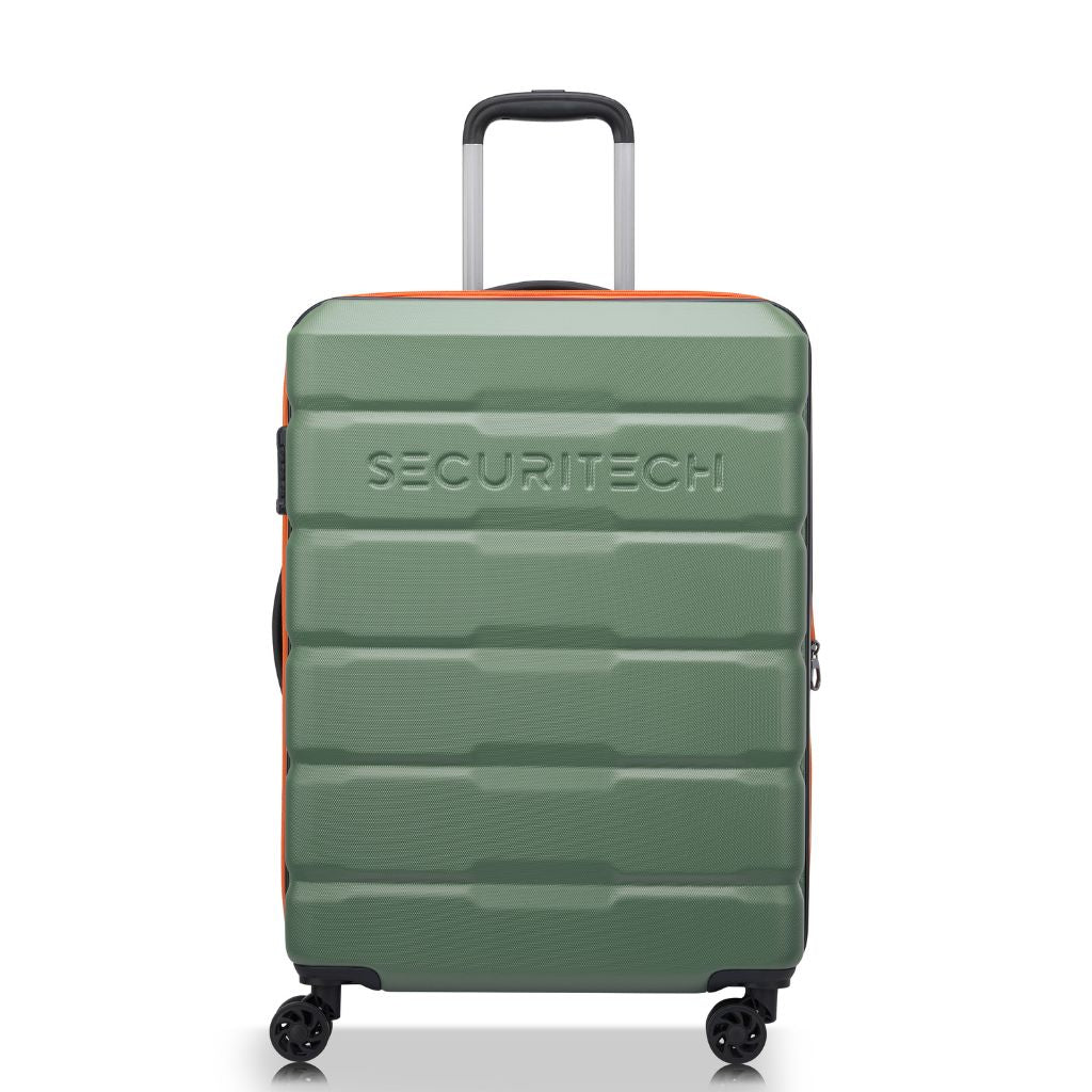 Securitech By Delsey Citadel 65cm Medium Exp Hardsided Luggage - Green - Love Luggage
