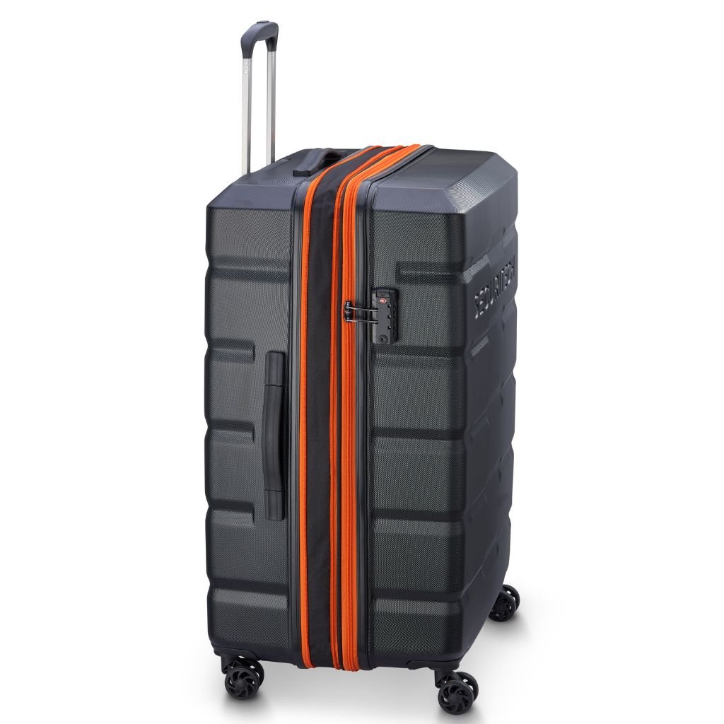 Securitech By Delsey Citadel 75cm Large Exp Hardsided Luggage - Black - Love Luggage