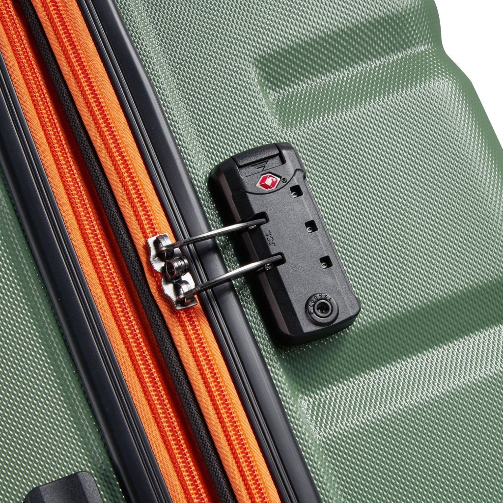 Securitech By Delsey Citadel 75cm Large Exp Hardsided Luggage - Green - Love Luggage