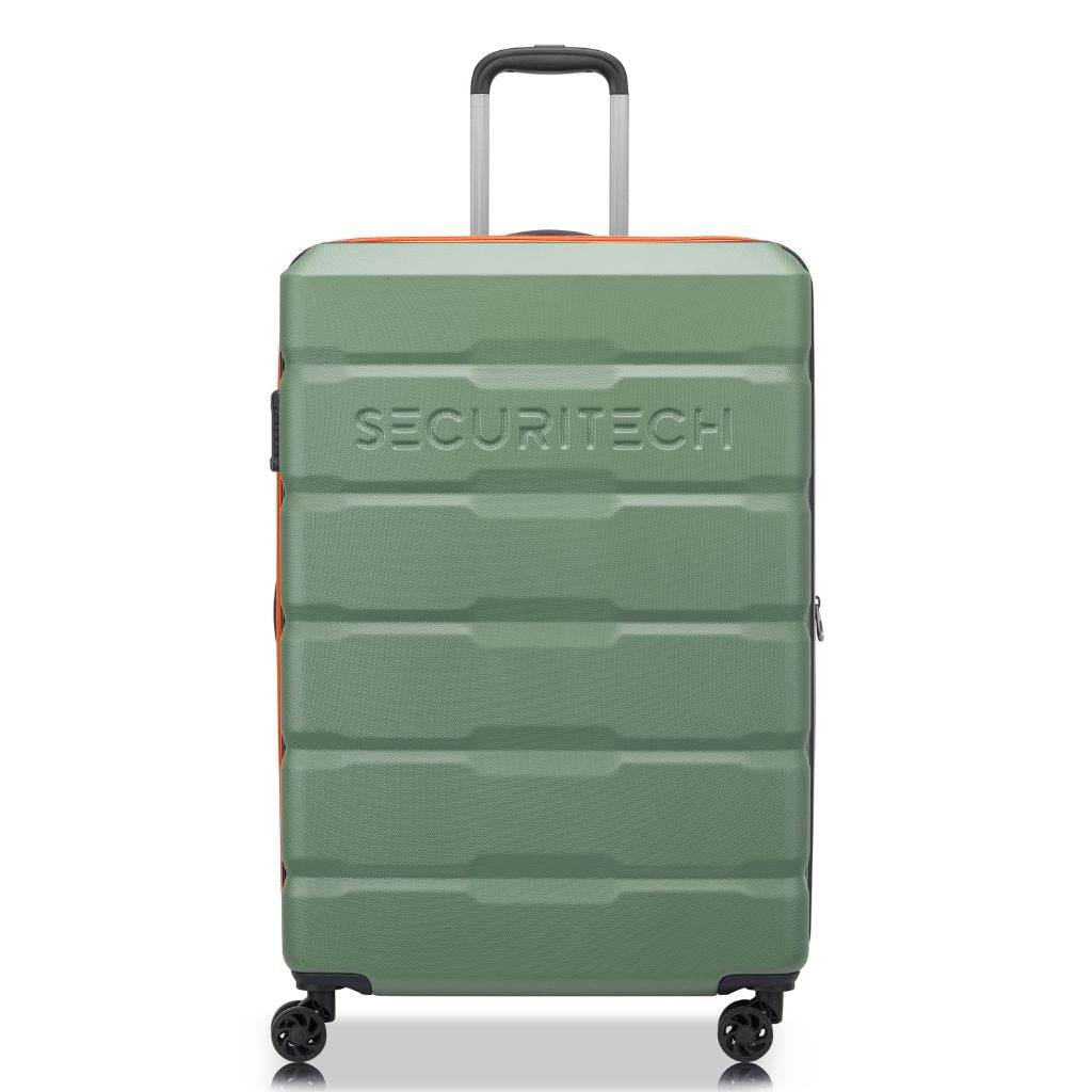 Securitech By Delsey Citadel 75cm Large Exp Hardsided Luggage - Green - Love Luggage