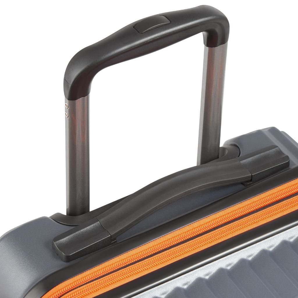 Securitech By Delsey Patrol 55cm Carry On Exp Hardsided Luggage - Grey - Love Luggage