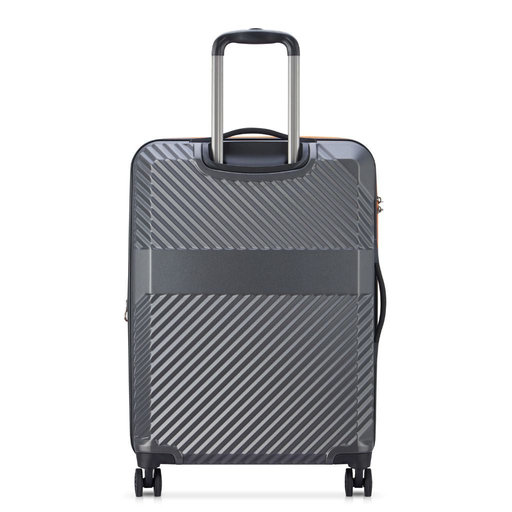 Securitech By Delsey Patrol 65.5cm Medium Exp Hardsided Luggage - Grey - Love Luggage