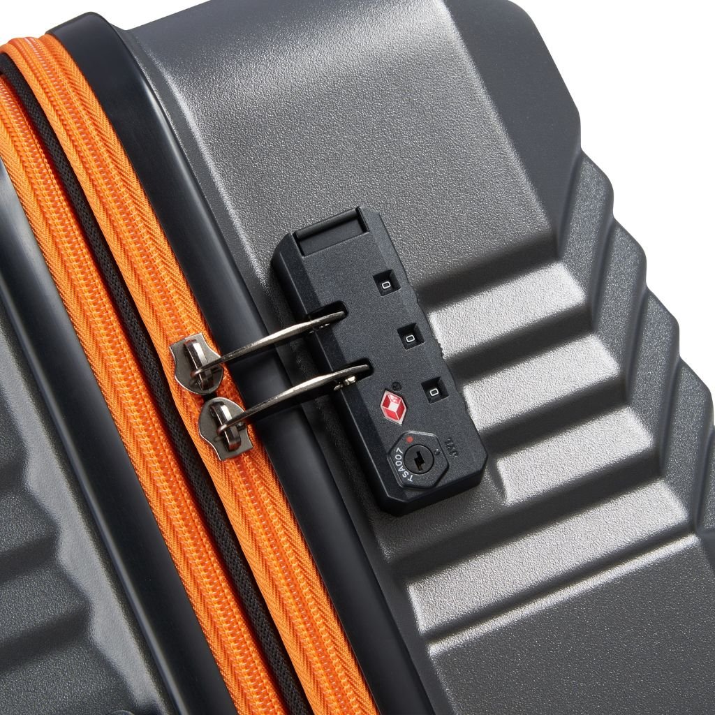 Securitech By Delsey Patrol 65.5cm Medium Exp Hardsided Luggage - Grey - Love Luggage