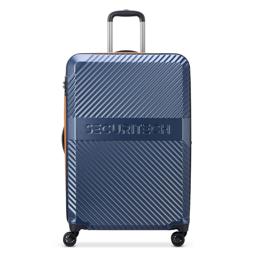 Securitech By Delsey Patrol 75.5cm Large Exp Hardsided Luggage - Blue - Love Luggage