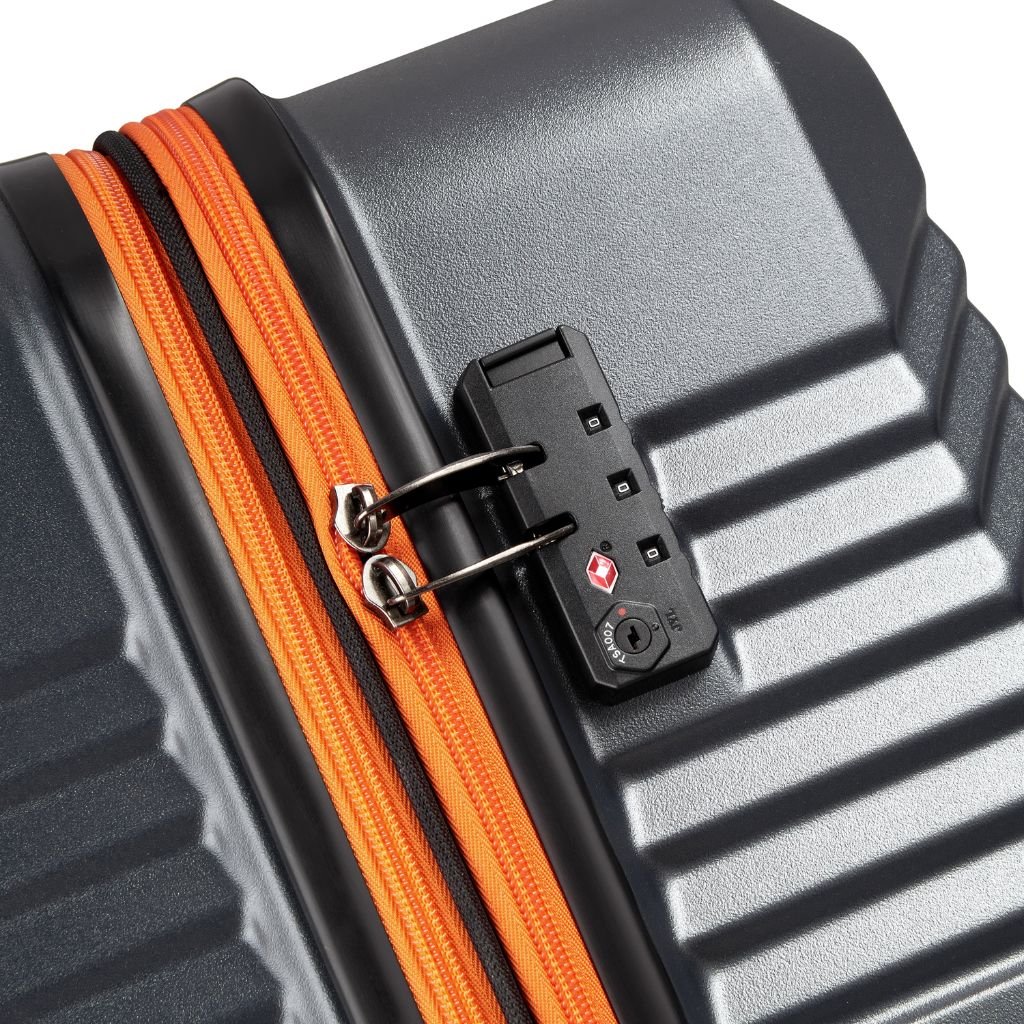 Securitech By Delsey Patrol 75.5cm Large Exp Hardsided Luggage - Grey - Love Luggage