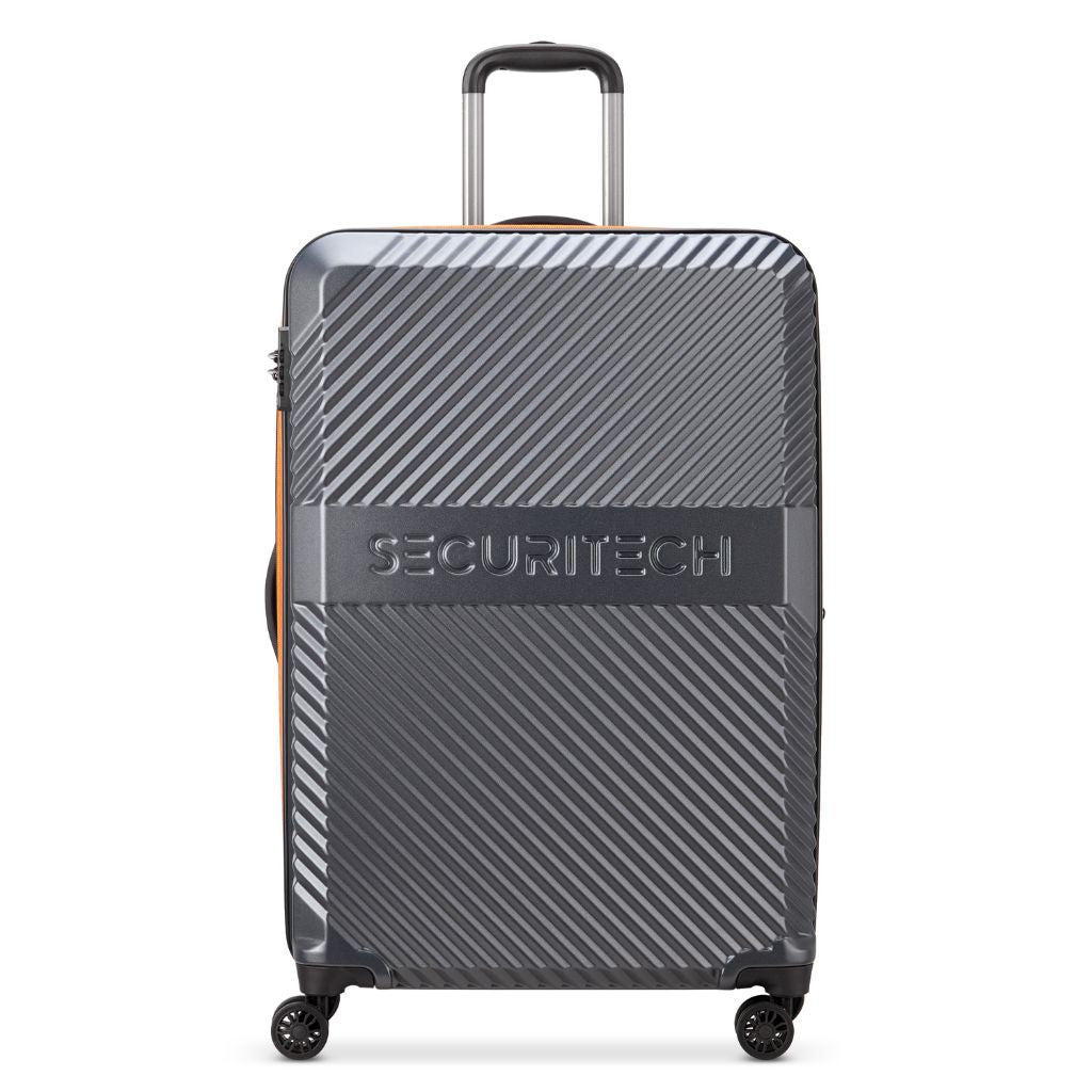 Securitech By Delsey Patrol 75.5cm Large Exp Hardsided Luggage - Grey - Love Luggage