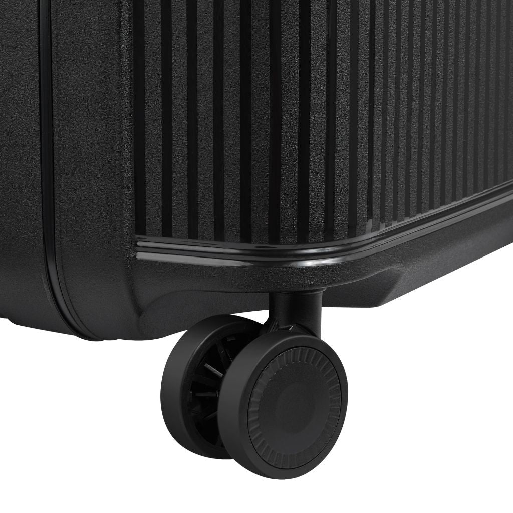 Securitech By Delsey Stone 55cm Carry On Hardsided Luggage Black - Love Luggage