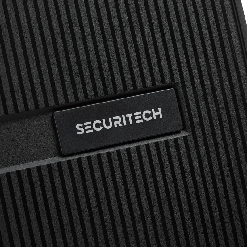 Securitech By Delsey Stone 55cm Carry On Hardsided Luggage Black - Love Luggage