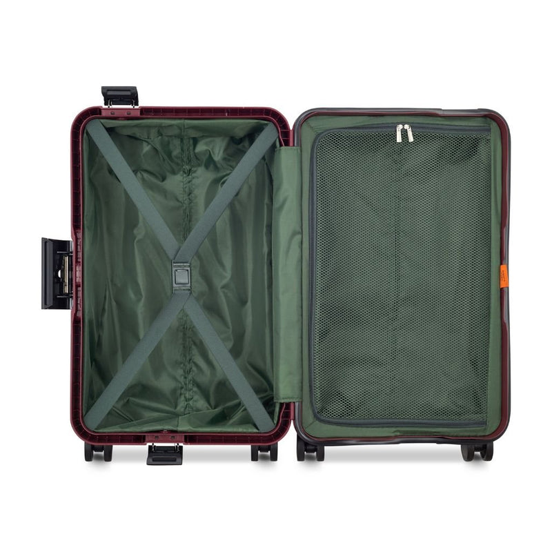 Securitech By Delsey Stone 55cm Carry On Hardsided Luggage Burgundy - Love Luggage