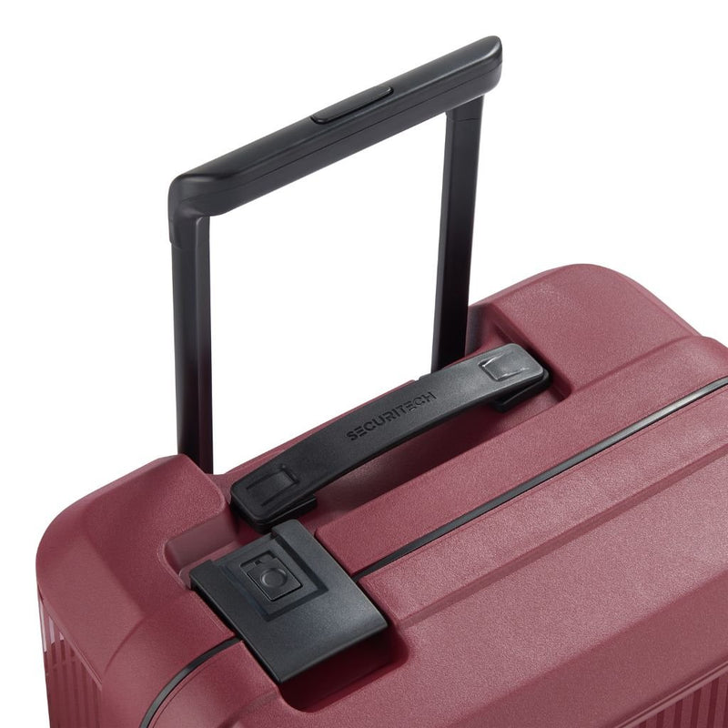 Securitech By Delsey Stone 55cm Carry On Hardsided Luggage Burgundy - Love Luggage