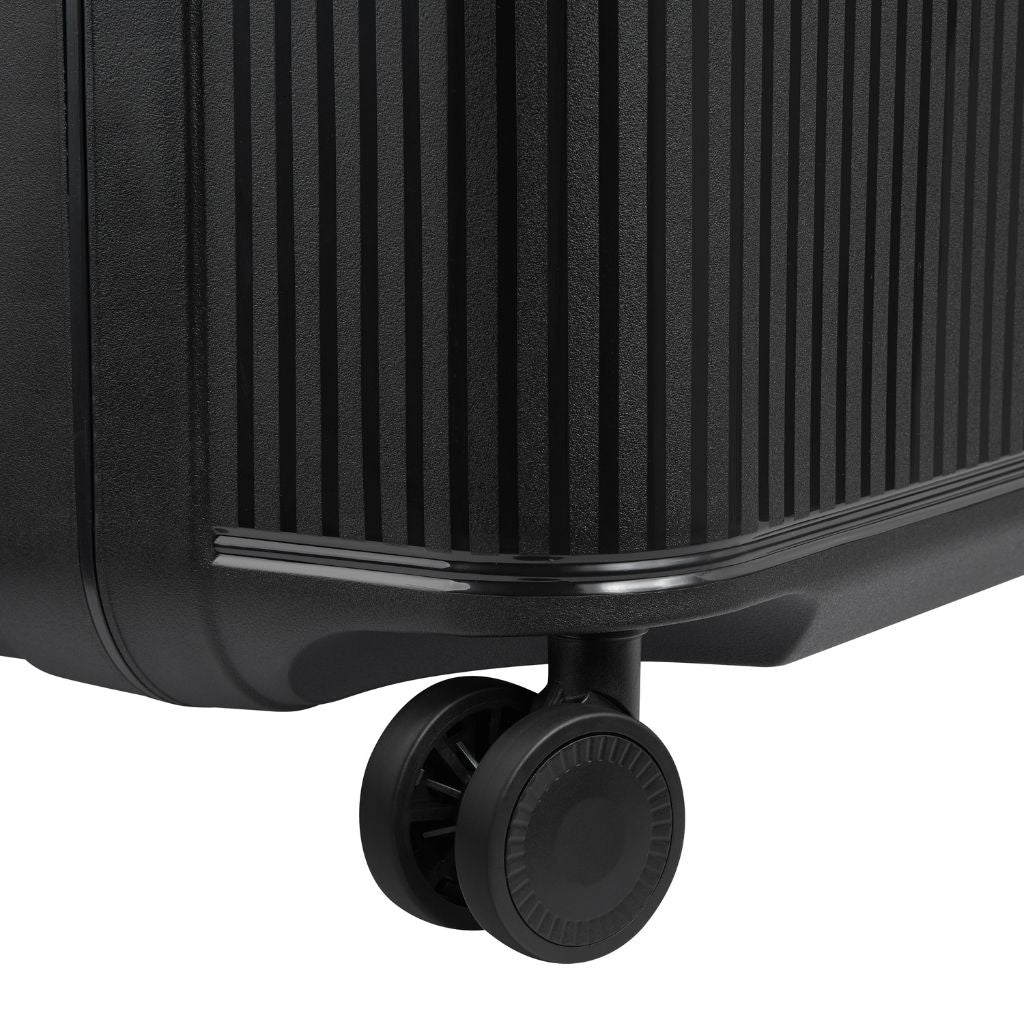 Securitech By Delsey Stone 66cm Medium Hardsided Luggage Black - Love Luggage