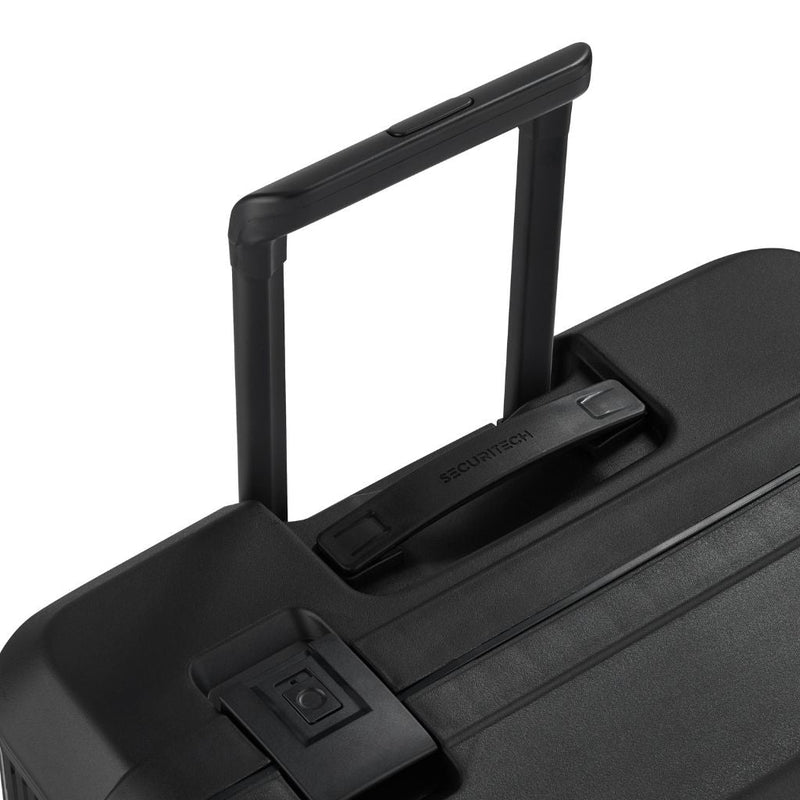 Securitech By Delsey Stone 66cm Medium Hardsided Luggage Black - Love Luggage