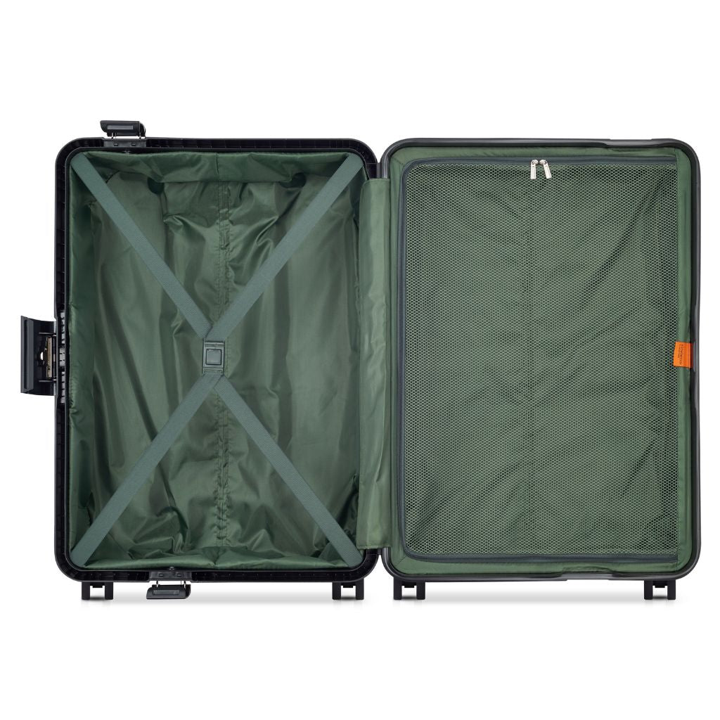 Securitech By Delsey Stone 66cm Medium Hardsided Luggage Black - Love Luggage