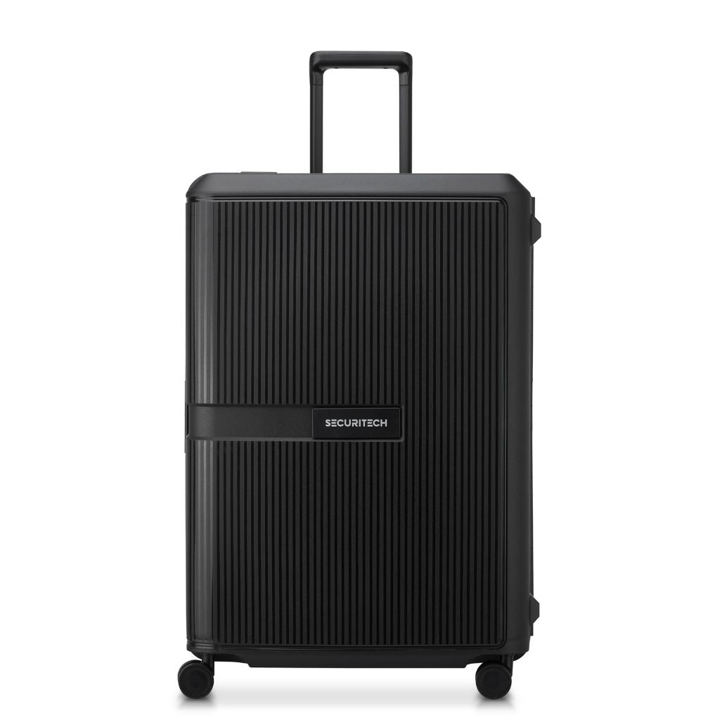 Securitech By Delsey Stone 76cm Large Hardsided Luggage Black - Love Luggage