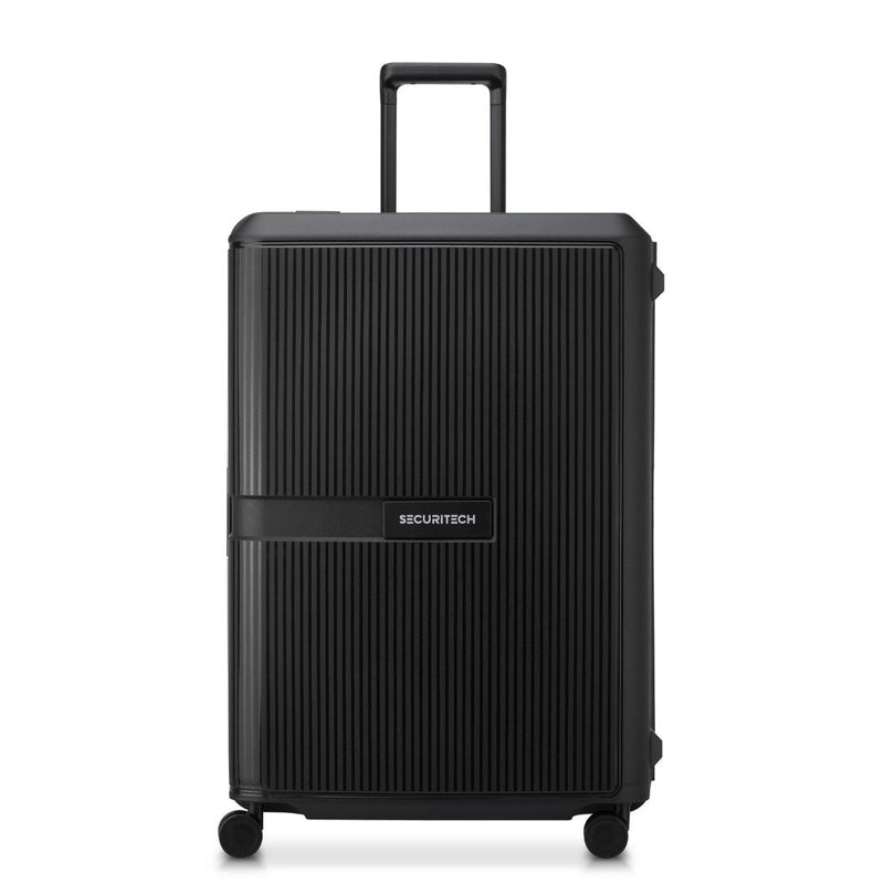Securitech By Delsey Stone 76cm Large Hardsided Luggage Black - Love Luggage