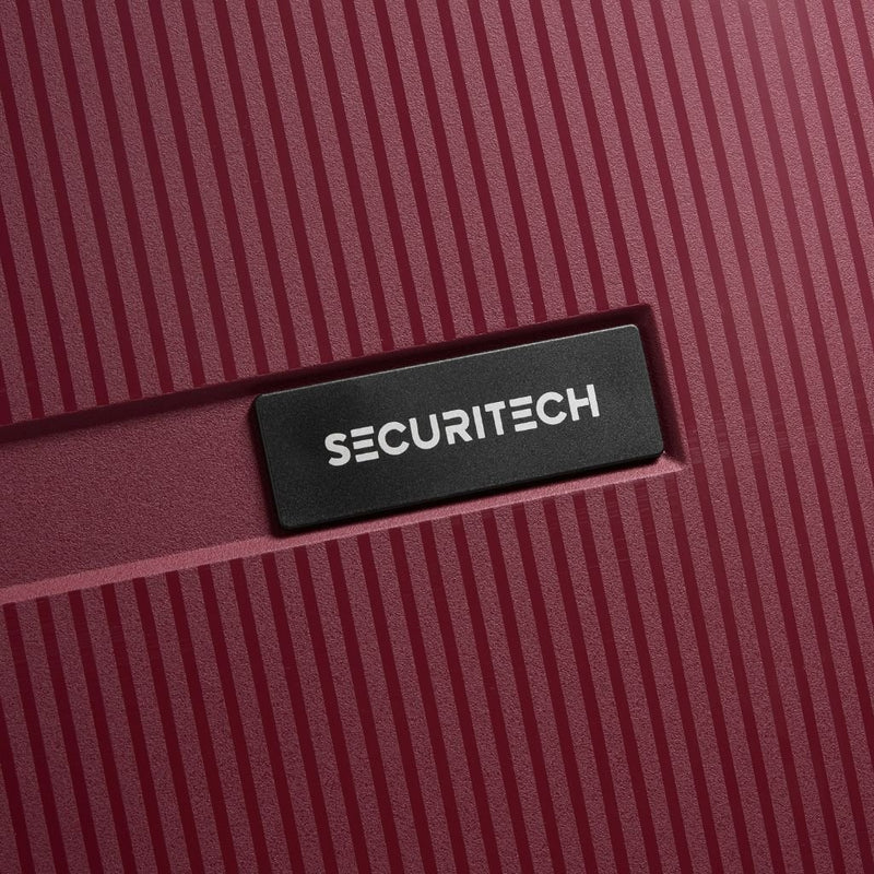 Securitech By Delsey Stone 76cm Large Hardsided Luggage Burgundy - Love Luggage