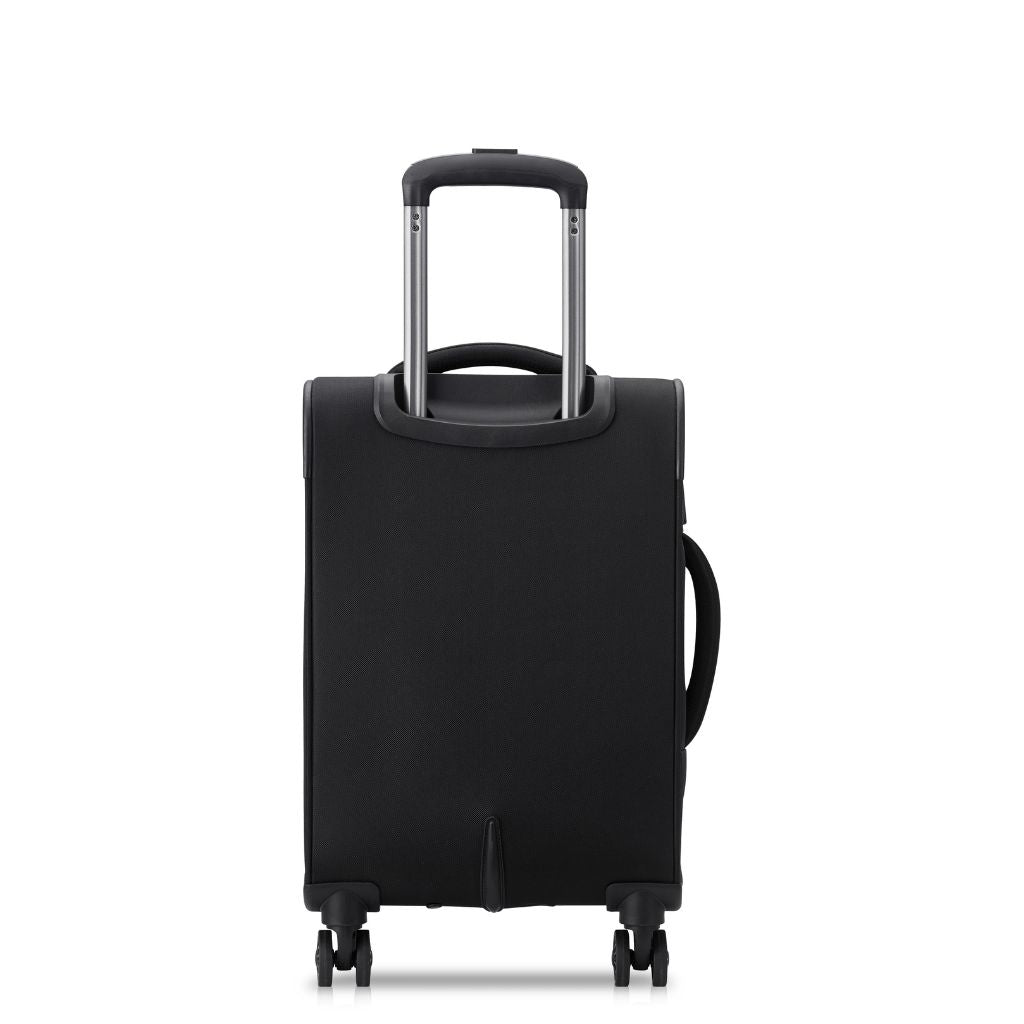 Securitech By Delsey Vanguard 55cm Cabin Exp Softsided Luggage - Black - Love Luggage