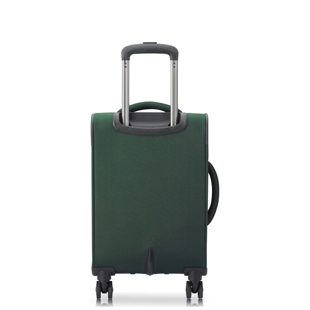 Securitech By Delsey Vanguard 55cm Cabin Exp Softsided Luggage - Green - Love Luggage