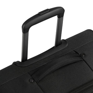 Securitech By Delsey Vanguard 66cm Medium Exp Softsided Luggage - Black - Love Luggage