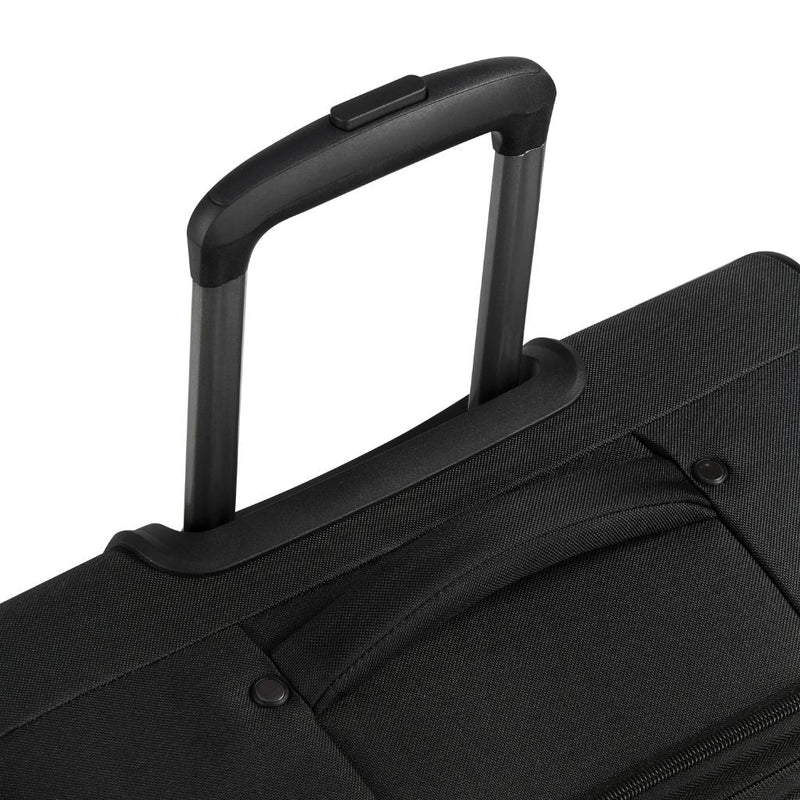 Securitech By Delsey Vanguard 66cm Medium Exp Softsided Luggage - Black - Love Luggage