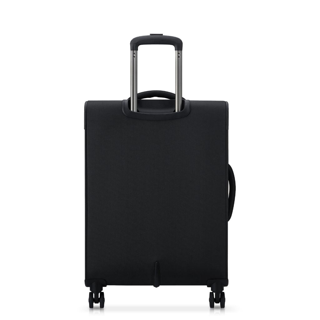 Securitech By Delsey Vanguard 66cm Medium Exp Softsided Luggage - Black - Love Luggage
