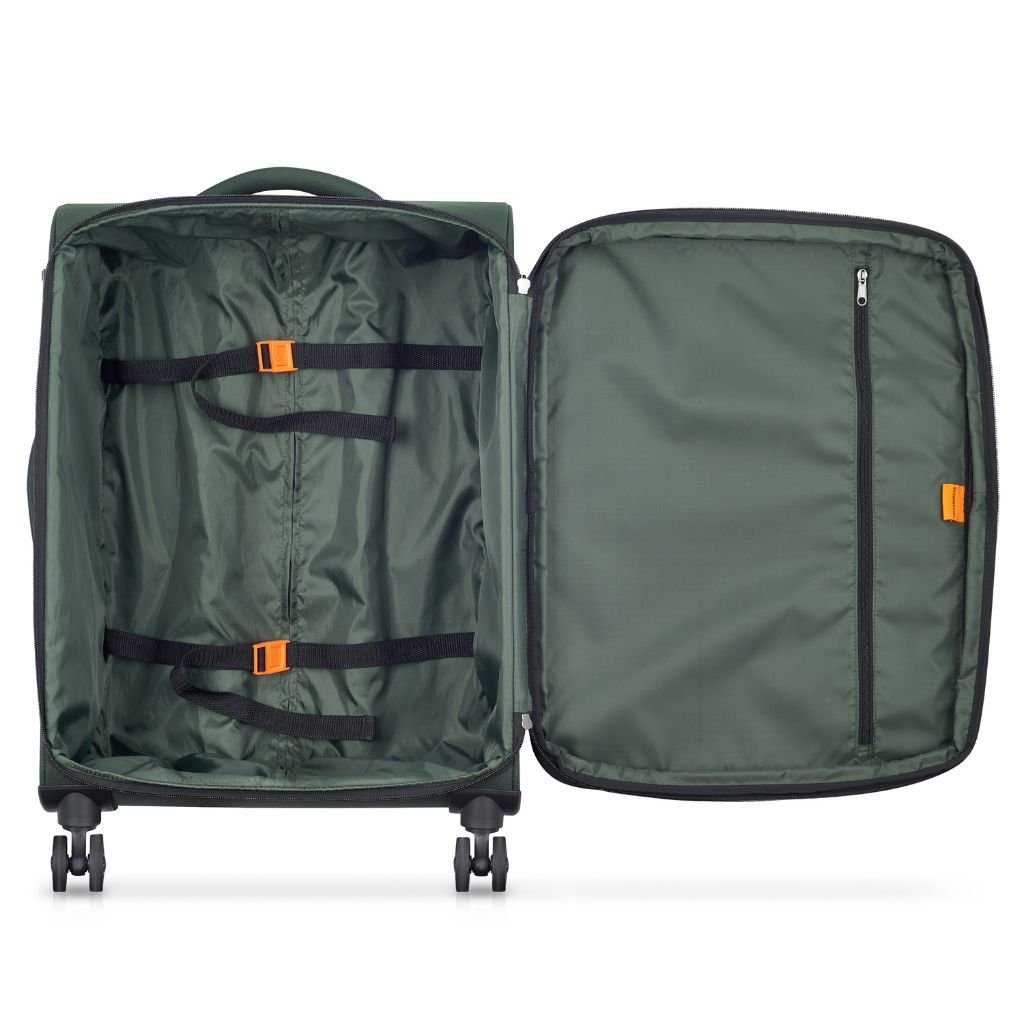 Securitech By Delsey Vanguard 66cm Medium Exp Softsided Luggage - Green - Love Luggage