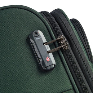 Securitech By Delsey Vanguard 66cm Medium Exp Softsided Luggage - Green - Love Luggage