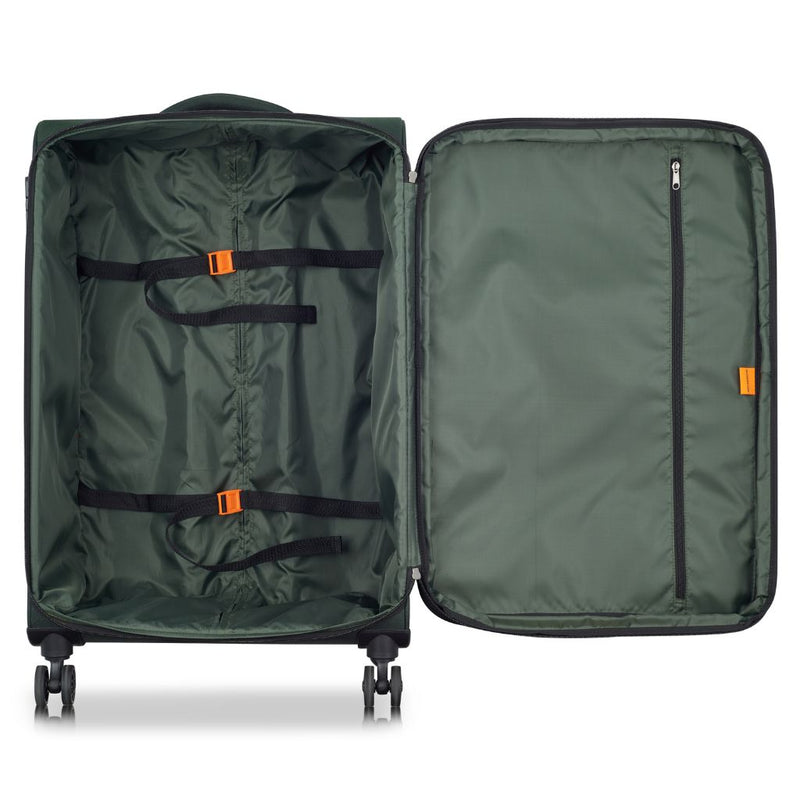 Securitech By Delsey Vanguard 76cm Large Exp Softsided Luggage - Black - Love Luggage