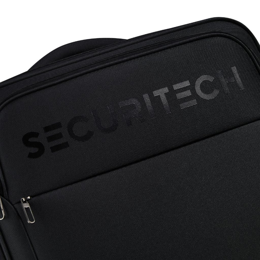 Securitech By Delsey Vanguard 76cm Large Exp Softsided Luggage - Black - Love Luggage