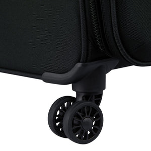 Securitech By Delsey Vanguard 76cm Large Exp Softsided Luggage - Black - Love Luggage