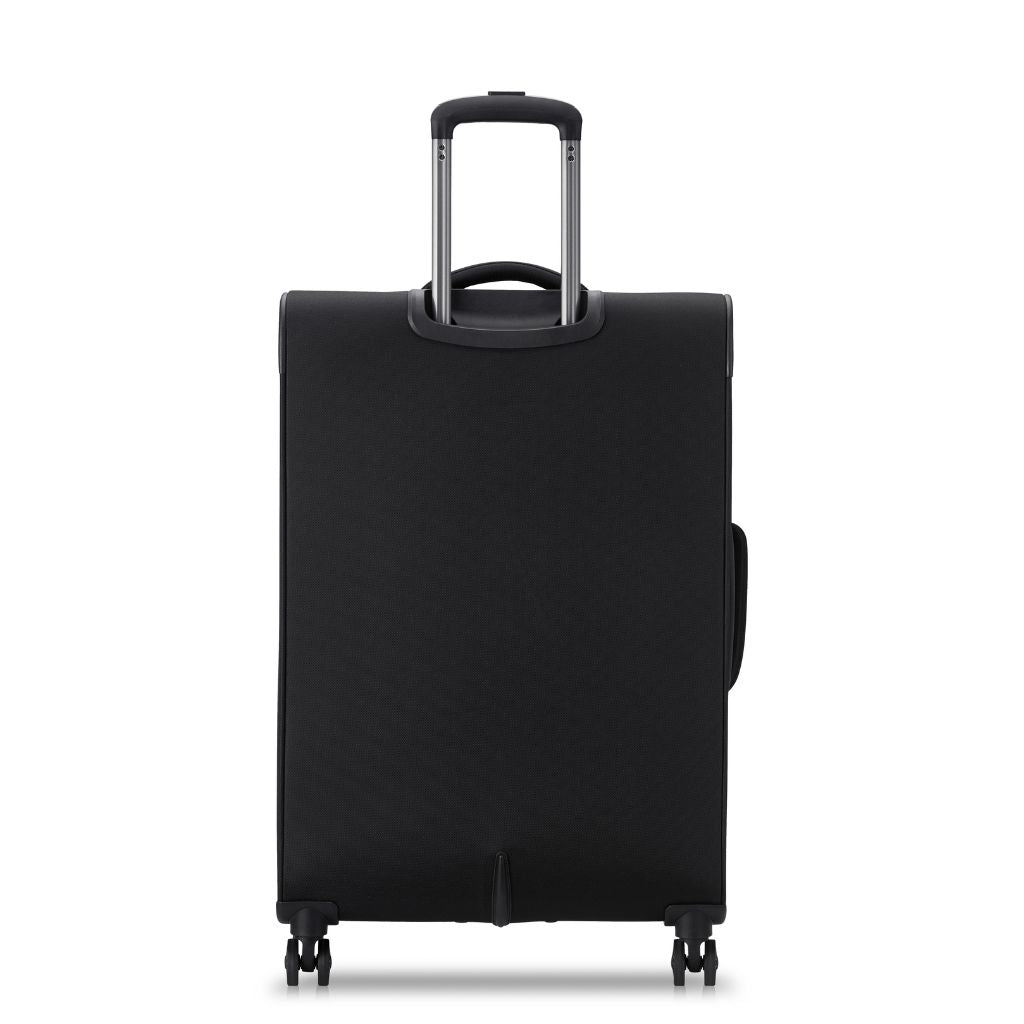 Securitech By Delsey Vanguard 76cm Large Exp Softsided Luggage - Black - Love Luggage