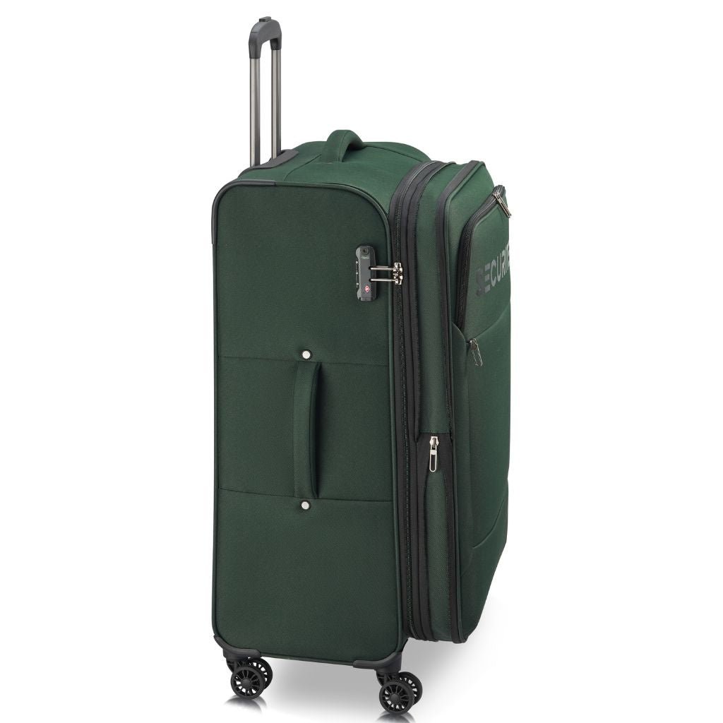 Securitech By Delsey Vanguard 76cm Large Exp Softsided Luggage - Green - Love Luggage